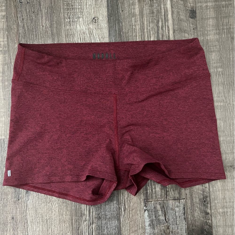 Maroon women’s No Bull training Booty shorts CrossFit size medium